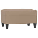 fodskammel 70x55x41 cm kunstlæder cappuccinofarvet