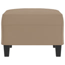 fodskammel 70x55x41 cm kunstlæder cappuccinofarvet