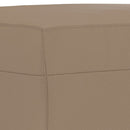fodskammel 70x55x41 cm kunstlæder cappuccinofarvet