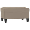 fodskammel 70x55x41 cm mikrofiberstof gråbrun
