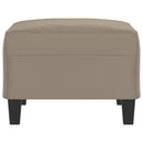 fodskammel 70x55x41 cm mikrofiberstof gråbrun