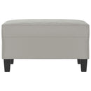 fodskammel 70x55x41 cm mikrofiberstof lysegrå