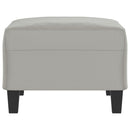 fodskammel 70x55x41 cm mikrofiberstof lysegrå