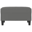 fodskammel 70x55x41 cm mikrofiberstof mørkegrå