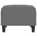 fodskammel 70x55x41 cm mikrofiberstof mørkegrå