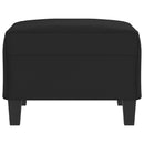fodskammel 70x55x41 cm mikrofiberstof sort