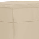 fodskammel 70x55x41 cm mikrofiberstof cremefarvet