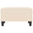 fodskammel 70x55x41 cm mikrofiberstof beige