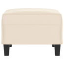 fodskammel 70x55x41 cm mikrofiberstof beige