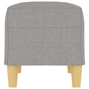 bænk 70x35x41 cm stof lysegrå