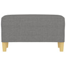 bænk 70x35x41 cm stof mørkegrå