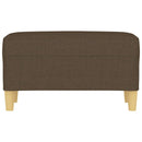 bænk 70x35x41 cm stof brun