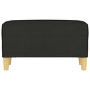 bænk 70x35x41 cm stof sort