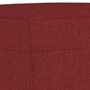 bænk 70x35x41 cm stof vinrød