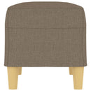 bænk 70x35x41 cm stof gråbrun