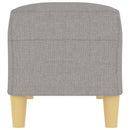 bænk 100x35x41 cm stof lysegrå
