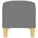 bænk 100x35x41 cm stof mørkegrå