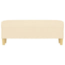 bænk 100x35x41 cm stof cremefarvet
