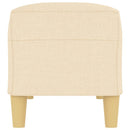 bænk 100x35x41 cm stof cremefarvet