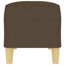 bænk 100x35x41 cm stof brun
