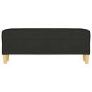 bænk 100x35x41 cm stof sort