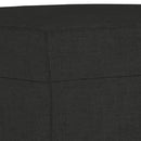bænk 100x35x41 cm stof sort