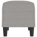 bænk 70x35x41 cm stof lysegrå