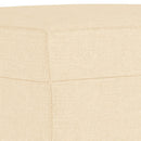 bænk 70x35x41 cm stof cremefarvet