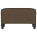 bænk 70x35x41 cm stof brun