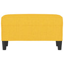 bænk 70x35x41 cm stof gul