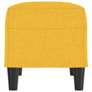 bænk 70x35x41 cm stof gul