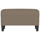 bænk 70x35x41 cm stof gråbrun