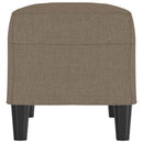 bænk 70x35x41 cm stof gråbrun