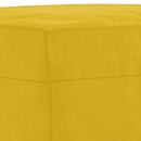 bænk 70x35x41 cm velour gul