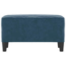 bænk 70x35x41 cm velour blå