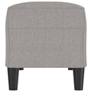 bænk 100x35x41 cm stof lysegrå