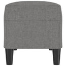 bænk 100x35x41 cm stof mørkegrå