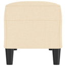 bænk 100x35x41 cm stof cremefarvet