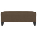 bænk 100x35x41 cm stof brun