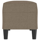 bænk 100x35x41 cm stof gråbrun
