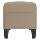 bænk 100x35x41 cm kunstlæder cappuccinofarvet