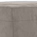 bænk 100x35x41 cm fløjl lysegrå