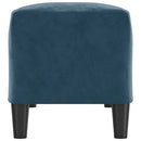 bænk 100x35x41 cm velour blå