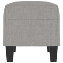 bænk 70x35x41 cm stof lysegrå