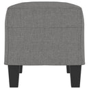 bænk 70x35x41 cm stof mørkegrå