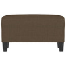 bænk 70x35x41 cm stof brun