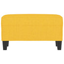 bænk 70x35x41 cm stof gul