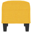 bænk 70x35x41 cm stof gul