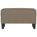 bænk 70x35x41 cm stof gråbrun