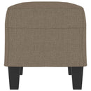 bænk 70x35x41 cm stof gråbrun